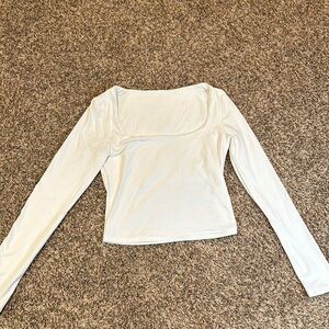 Elegant White Long Sleeve Top